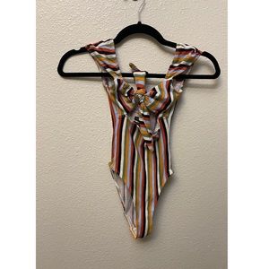 Urban Outfitters striped bodysuit